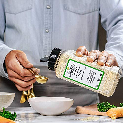 Hqoexpress | Organic Sesame Seed | 20 Oz. Chef Jar