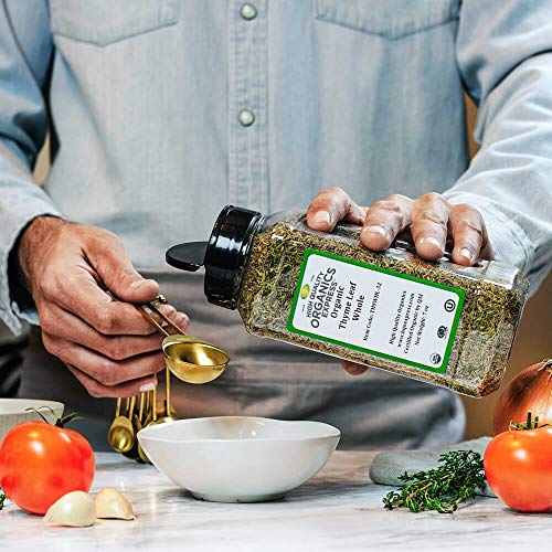 Hqoexpress | Organic Thyme Leaf | 7 Oz. Chef Jar