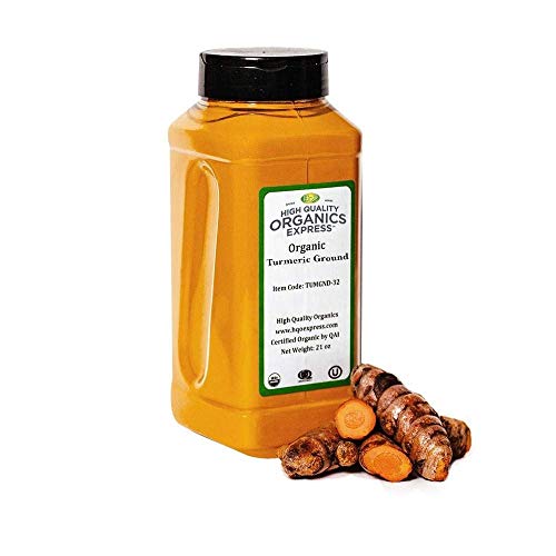 Hqoexpress | Organic Turmeric Powder W/Natural Curcumin | Usda C