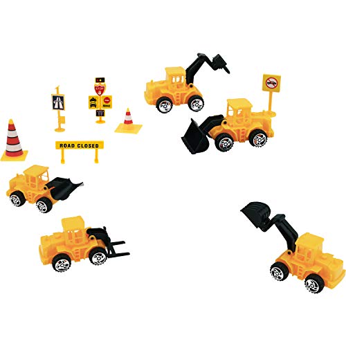 Hsei Construction Vehicle Cake Decoration Set, Include 6 Pieces