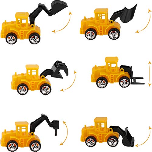 Hsei Construction Vehicle Cake Decoration Set, Include 6 Pieces