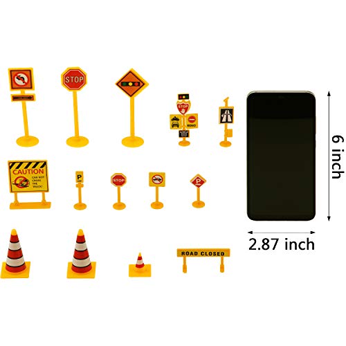 Hsei Construction Vehicle Cake Decoration Set, Include 6 Pieces