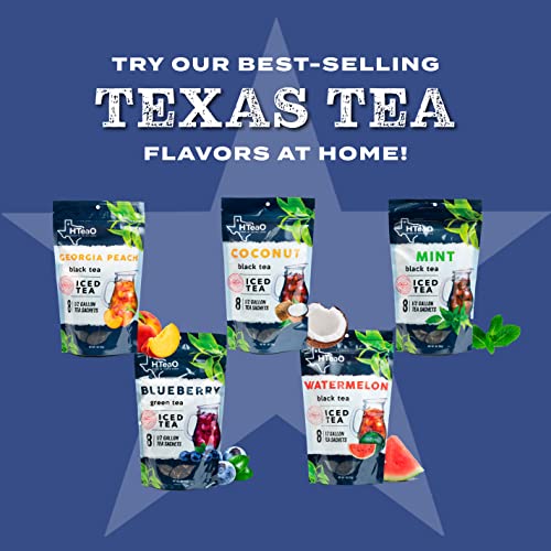 HTeaO Iced Tea Sachets Georgia Peach Black Tea, 4 Gallons Per ...