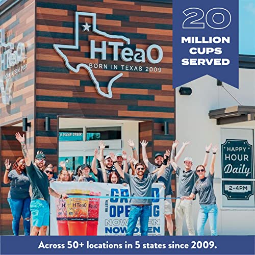 HTeaO Iced Tea Sachets Georgia Peach Black Tea, 4 Gallons Per ...