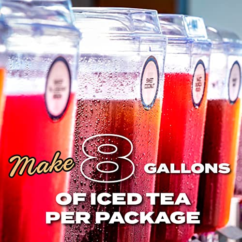 HTeaO Iced Tea Sachets Watermelon Black Tea, 8 Gallons Per Pac...