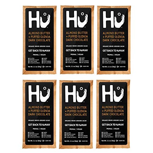 Hu Kitchen Dark Chocolate Bars, 2.1 Oz, Almond Butter &Amp; Puffed Q