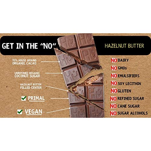 Hu Chocolate Bars | 4 Pack Hazelnut Butter Chocolate | Natural O