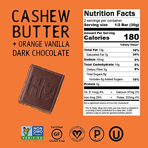Hu Chocolate Bars | 4 Pack Orange Dream Vanilla Cashew Butter Ch