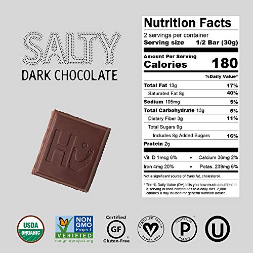 Hu Chocolate Bars | 4 Pack Salty Chocolate | Natural Organic Veg