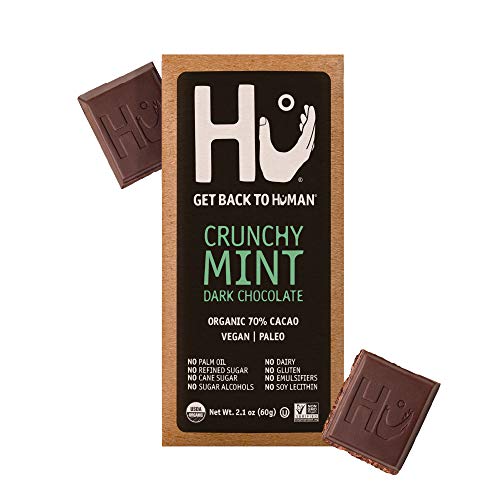 Hu Chocolate Bars | 8 Pack Crunchy Mint Chocolate | Natural Orga