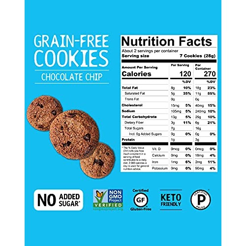 Hu No Added Sugar Chocolate Chip Cookies | 3 Pack | Keto, Gluten...