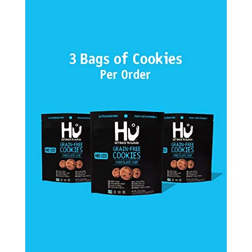 Hu No Added Sugar Chocolate Chip Cookies | 3 Pack | Keto, Gluten...