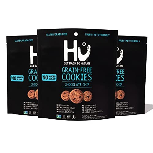 Hu No Added Sugar Chocolate Chip Cookies | 3 Pack | Keto, Gluten...