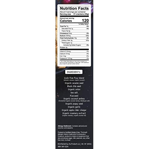 Hu Paleo Vegan Crackers | Everything 2 Pack | Keto Friendly, Glu