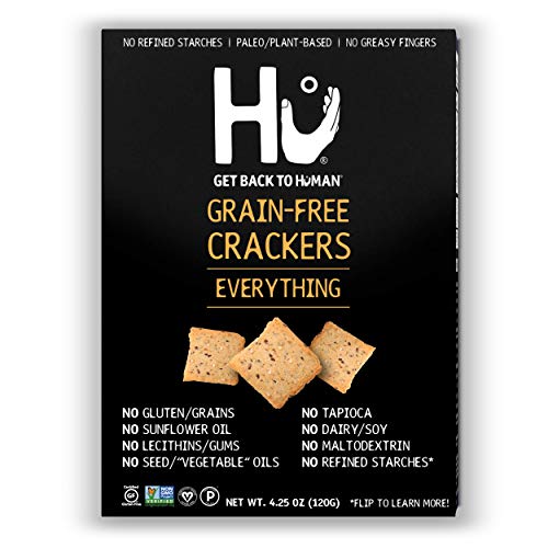 Hu Paleo Vegan Crackers | Everything 2 Pack | Keto Friendly, Glu