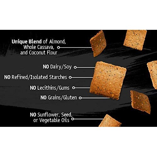 Hu Paleo Vegan Crackers | Sea Salt 2 Pack | Keto Friendly, Glute
