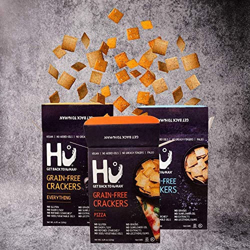Hu Paleo Vegan Crackers | Variety 3 Pack | Keto Friendly, Gluten