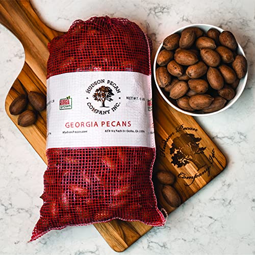 Hudson Pecan Company - 5lb In-Shell Pecans, Gluten-Free Snack an...