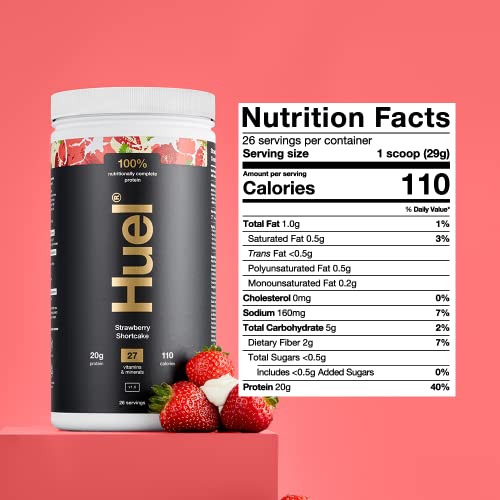 Huel Strawberry Shortcake Complete Protein|100% Vegan, Nutrition...