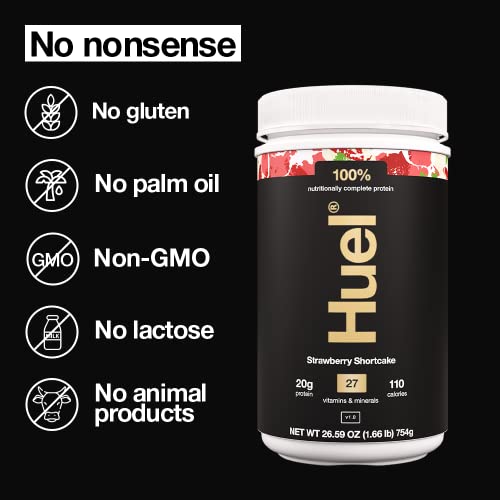 Huel Strawberry Shortcake Complete Protein|100% Vegan, Nutrition...