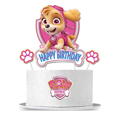 Paw Dogs Patral Skye Cake Topper For Girl Birthday