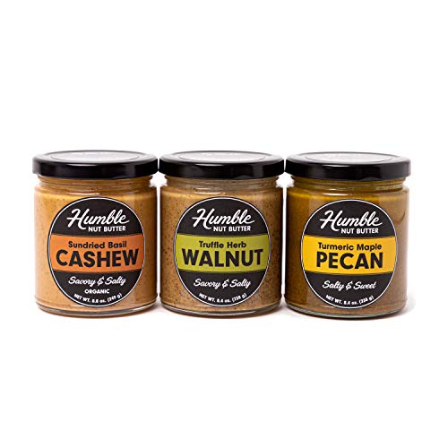 Humble Nut Butter | 3 Pack | Sundried Basil Cashew Butter, Truff