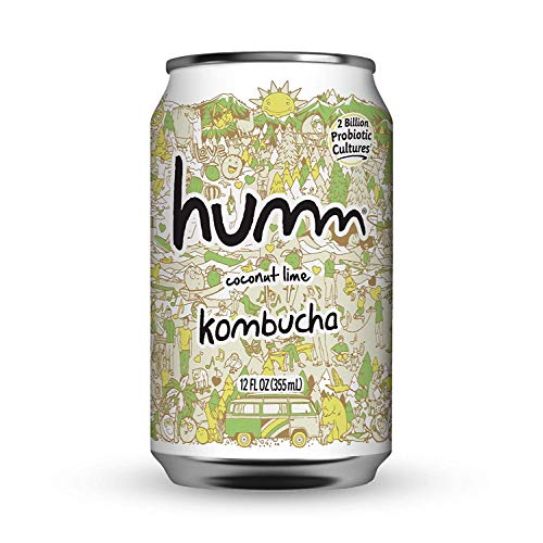 Humm Kombucha Coconut Lime - 2 Billion Probiotics For Gut Health