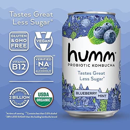 Humm Probiotic Kombucha Summer Variety Pack - 2 Billion Probioti