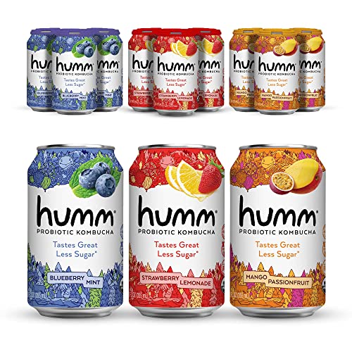 Humm Probiotic Kombucha Summer Variety Pack - 2 Billion Probioti