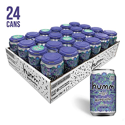 Humm Probiotic Kombucha Blueberry Mint - 2 Billion Probiotics Fo