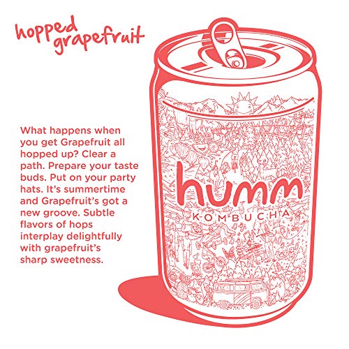 Humm Probiotic Kombucha Hopped Grapefruit - 2 Billion Probiotics