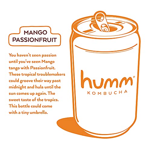 Humm Kombucha Mango Passionfruit - 2 Billion Probiotics For Gut