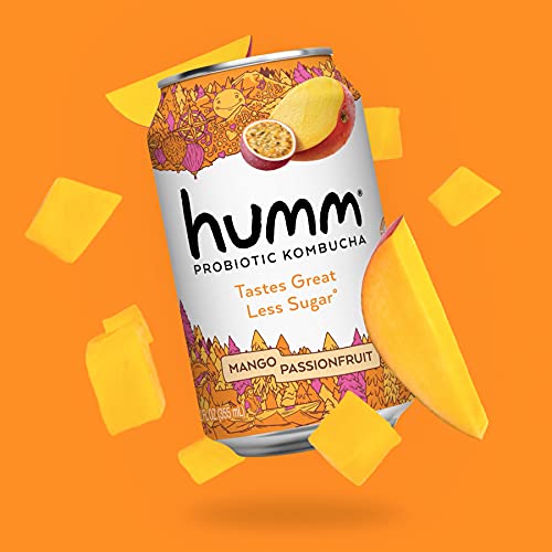 Humm Kombucha Mango Passionfruit - 2 Billion Probiotics For Gut
