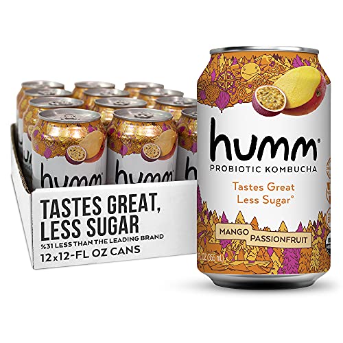 Humm Kombucha Mango Passionfruit - 2 Billion Probiotics For Gut