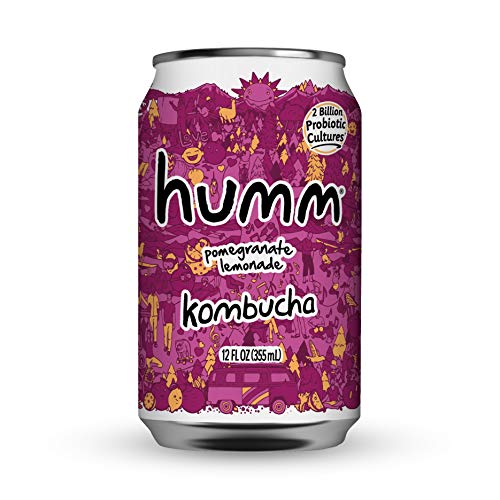 Humm Probiotic Kombucha Pomegranate Lemonade - 2 Billion Probiot