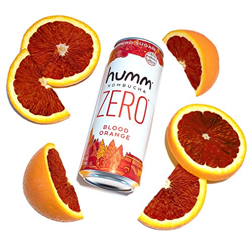Humm Probiotic Kombucha Zero Sugar Blood Orange - No Refrigerati