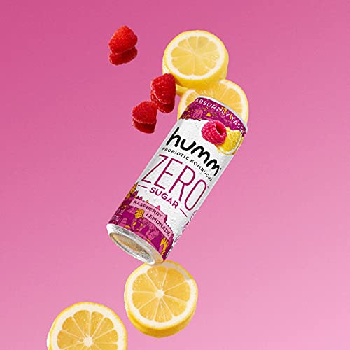 Humm Kombucha Zero Sugar Raspberry Lemonade - Live And Raw Organ