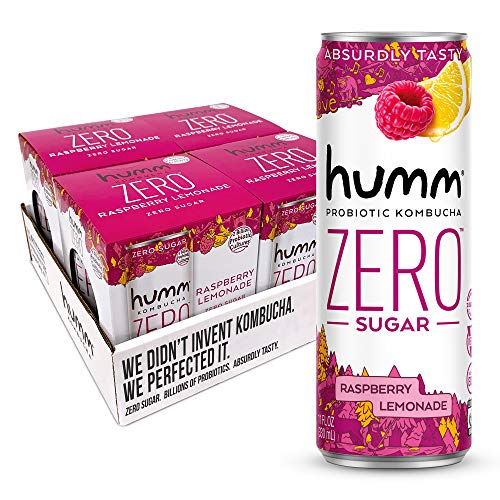 Humm Kombucha Zero Sugar Raspberry Lemonade - Live And Raw Organ