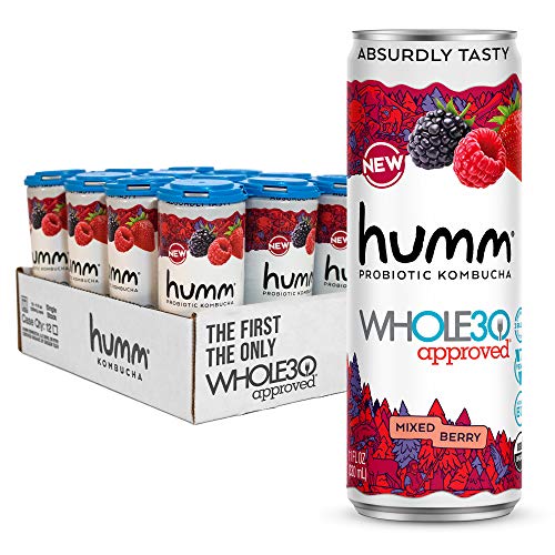Humm Whole30 Approved Probiotic Kombucha Mixed Berry - The Only