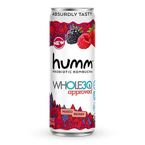 Humm Whole30 Approved Probiotic Kombucha Mixed Berry - The Only