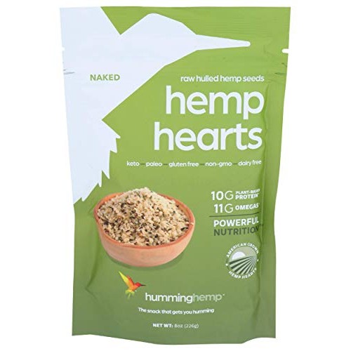 Humming Hemp Naked Shelled Hemp Seeds - Healthy Protein Snacks -