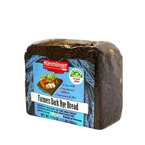 Farmers Dark Rye Bread Yeast Free Hummlinger, No Yeast Added 17.