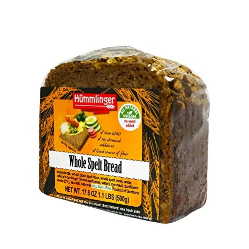 Whole Spelt Bread Yeast Free Hummlinger, No Yeast Added 17.6 Oz