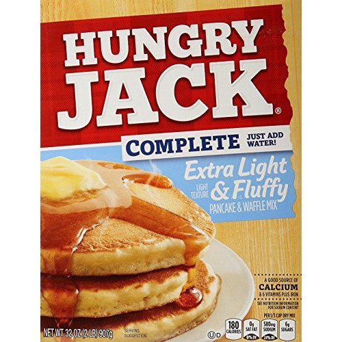 Hungry Jack Extra Light &Amp; Fluffy Pancake &Amp; Waffle Mix, 32 Ounce