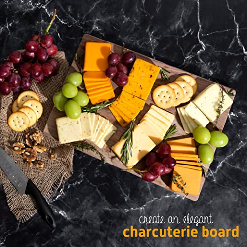 HunkaChunka Wisconsin Cheese Gift Basket, Includes 6 Cheddar Che...