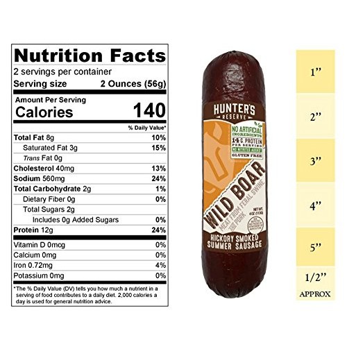 Hunters Reserve, Taste of The Wild Summer Sausages, Hickory Smok...