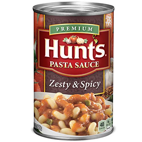 Hunts Zesty &Amp; Spicy Pasta Sauce, 24 Oz, 12 Pack
