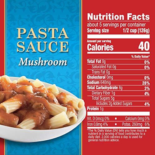 Hunts Mushroom Pasta Sauce, 24 Oz, 12 Pack
