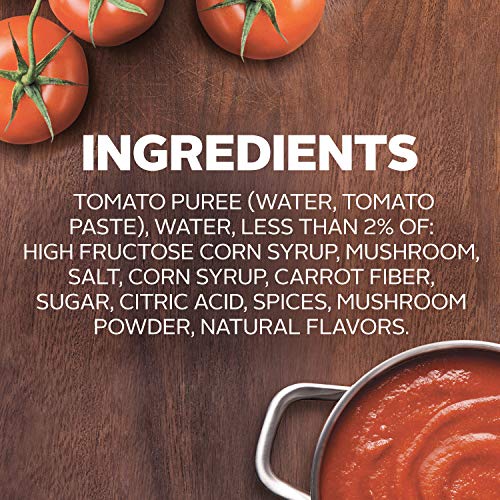 Hunts Mushroom Pasta Sauce, 24 Oz, 12 Pack