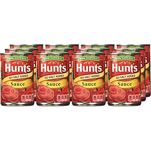 Hunts No Salt Added Tomato Sauce 15Oz Can Pack Of 6 Hunts No Salt Added Tomato Sauce 15Oz Can Pack Of 6